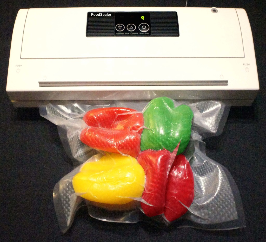 50 Gallon Bags + Ultra Quiet Semi Auto White FoodSealer Vacuum Sealer